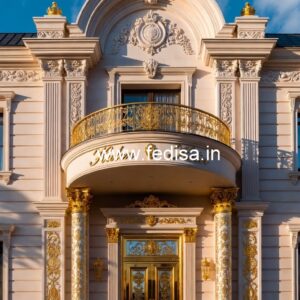 Luxury Hotel Elevation with Modern Texture No-2946