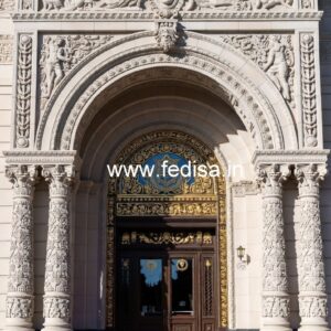 Stylish Luxury Front Elevation for Hotels No-2953
