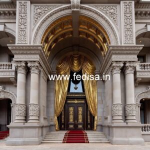 Luxury Hotel Front Design with Elegant Features No-2958