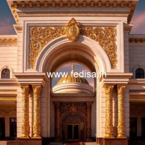 Stylish Luxury Hotel Elevation for Resorts No-2961