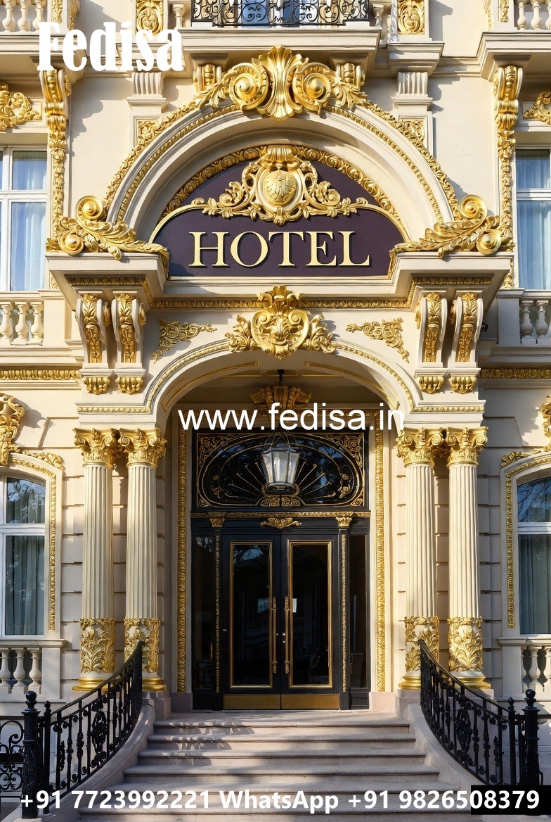 Luxury Hotel Exterior with Premium Facade Finish No-2975