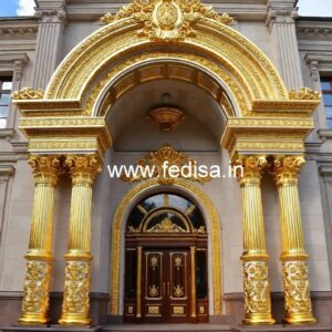 Elegant Hotel Main Gate Design for Premium Properties No-3003