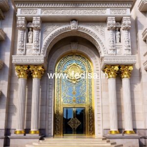 Decorative Hotel Gate Design for Modern Buildings No-3017