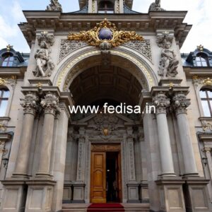 Stylish Hotel Entrance Architecture and Gate Design No-3025