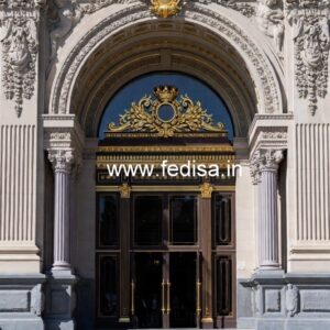 Hotel Exterior Gate Design with Premium Materials No-3047