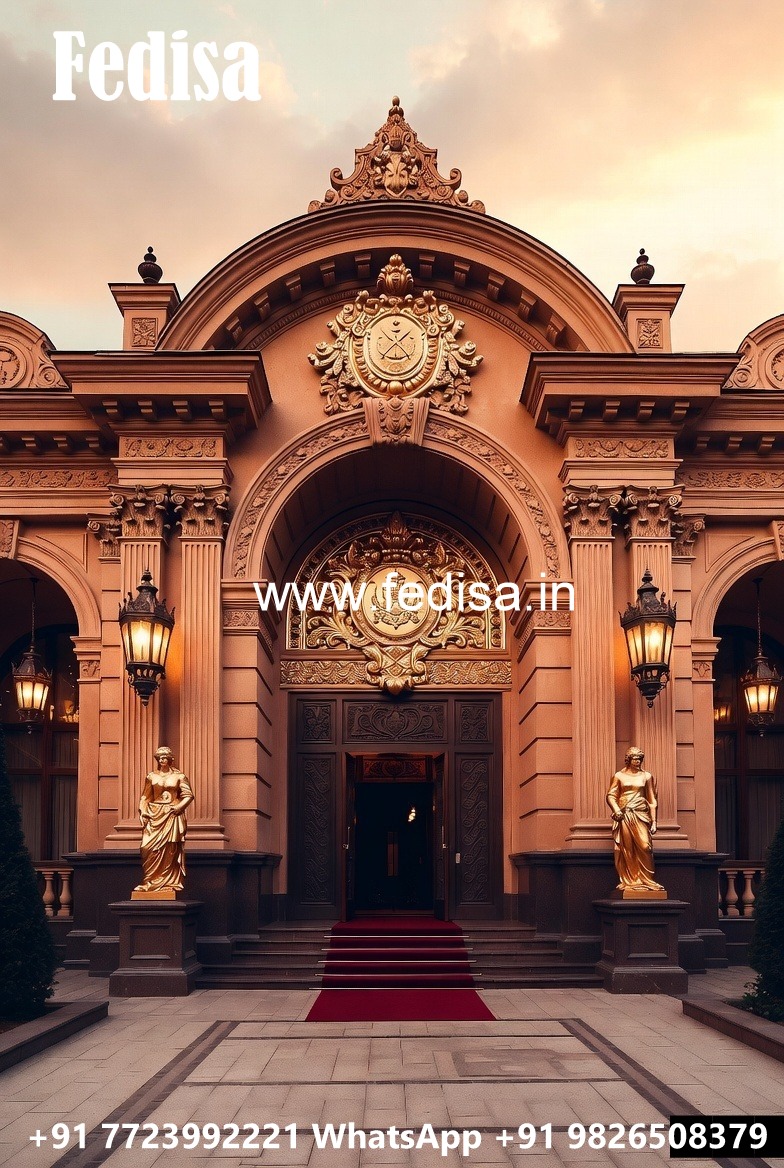 Hotel Front Entrance Design with Luxury Gate Style No-3050