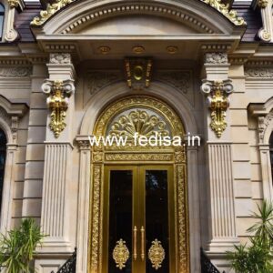 Hotel Entrance Gate Design with Wooden Elements No-3051