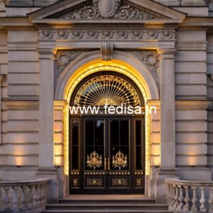 Luxury Hotel Gate Design with Contemporary Details No-3056