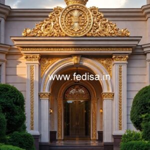 Modern Hotel Entrance Gate Design with Luxury Appeal No-3079