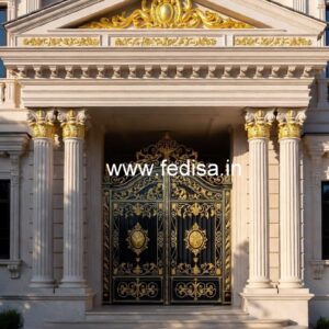 Hotel Elevation Design with Glass and Lighting No-3111