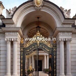 Hotel Elevation Design with Artistic Architecture No-3132