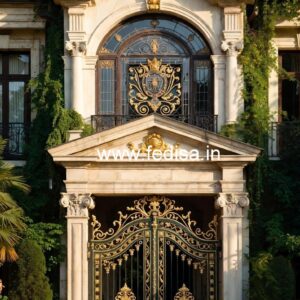 Modern Hotel Elevation Design with Marble Finish No-3134