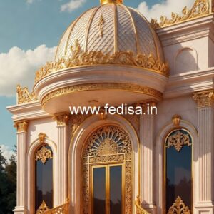 Hotel Building Elevation Design with Modern Appeal No-3139