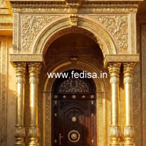 Hotel Elevation Design with Stone Cladding Style No-3154