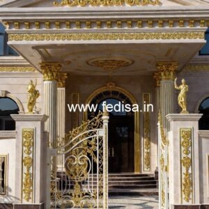 Hotel Front Exterior Design with Artistic Touch No-3171