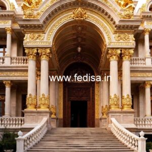 Luxury Hotel Elevation Design with Balcony Lighting No-3175