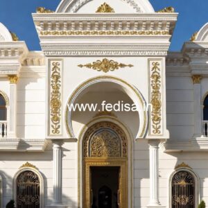 Elegant Hotel Exterior Design with Glass Panels No-3179