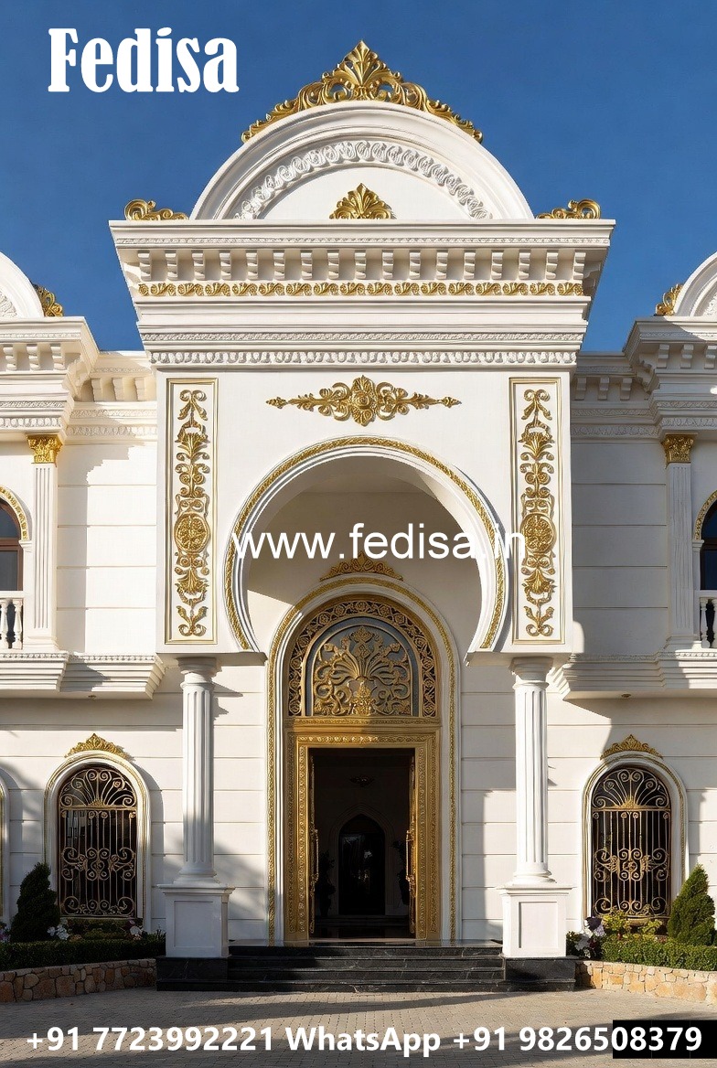 Elegant Hotel Exterior Design with Glass Panels No-3179