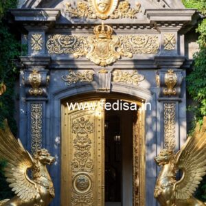 Hotel Elevation Design with Luxury Architectural Features No-3180