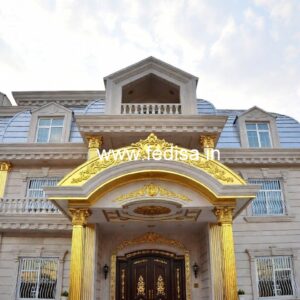 Luxury Resort Elevation Design with Elegant Facade No-3186