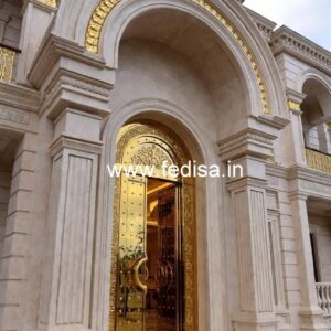 Stylish Hotel Exterior Elevation for Resorts No-3195