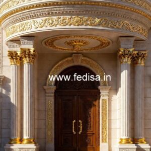 Luxury Hotel Front Elevation with Lighting No-3441