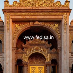 Luxury Hotel Exterior with Marble Finish No-3451