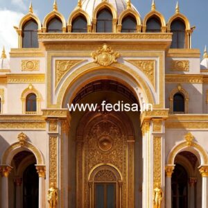 Luxury Hotel Elevation Ideas with Glass Finish No-3493