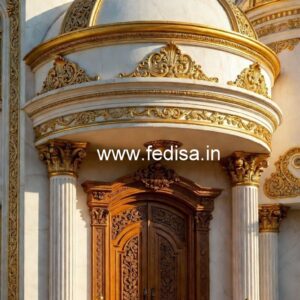 Luxury Hotel Elevation with Artistic Elements No-3504