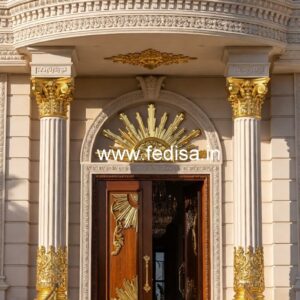 Luxury Hotel Exterior with Decorative Lighting No-3507
