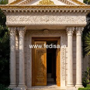 Luxury Hotel Facade Design with Artistic Lighting No-3555