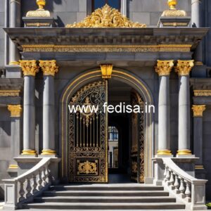 Luxury Hotel Exterior with Modern Glass Panels No-3566