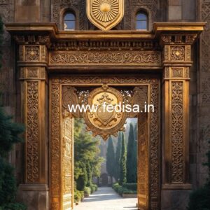 Luxury Hotel Front Elevation with Artistic Appeal No-3577