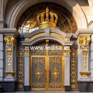 Hotel Main Gate Design with Elegant Lighting No-3614