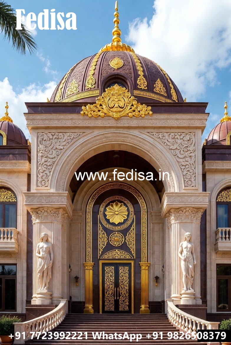 Stylish Hotel Entrance Architecture and Gate Design No-3625