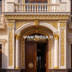 Luxury Hotel Gate Design with Artistic Detailing No-3631