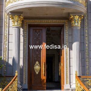 Hotel Main Entrance Gate Design with Decorative Panels No-3637