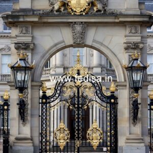 Hotel Entrance Gate Design with Wooden Elements No-3651