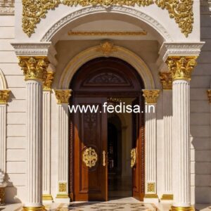 Grand Hotel Entrance Design with Elegant Gates No-3663