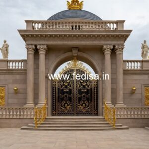 Hotel Entrance Gate Design with Stone Cladding No-3665