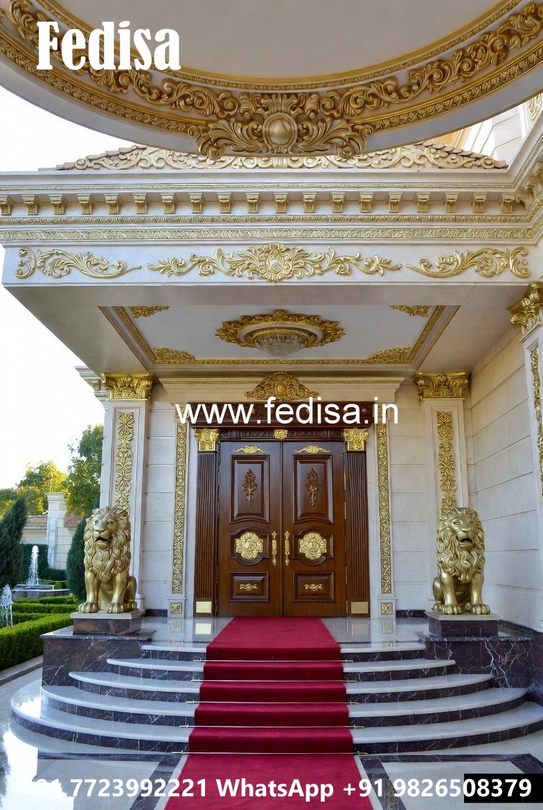 Luxury Hotel Entrance Gate Design with Golden Finish No-3670