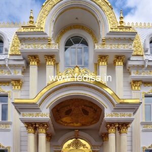 Hotel Entrance Gate Design with Elegant Landscaping No-3682