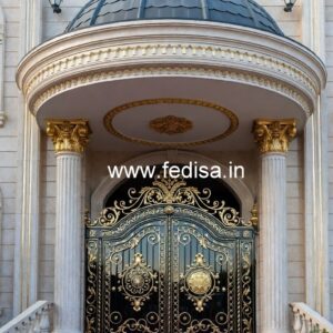 Hotel Elevation Design with Glass and Lighting No-3711