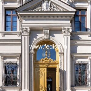 Hotel Exterior Elevation Design with Contemporary Appeal No-3715