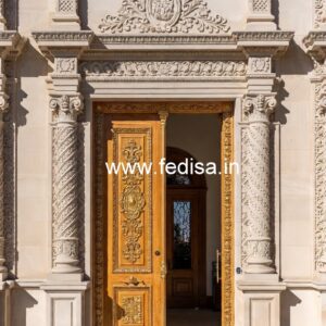 Stylish Hotel Elevation Design with LED Lighting No-3722