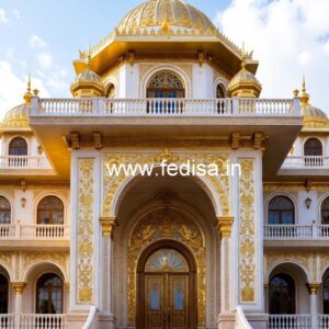 Modern Hotel Elevation Design with Luxury Facade No-3769
