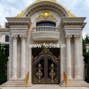 Luxury Hotel Elevation Design with Balcony Lighting No-3775