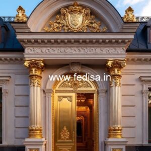 Hotel Front View Design with Contemporary Elements No-3776