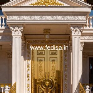 Elegant Hotel Exterior Design with Glass Panels No-3779