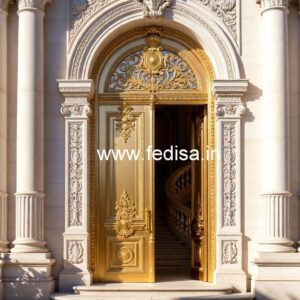 Hotel Elevation Design with Luxury Architectural Features No-3780